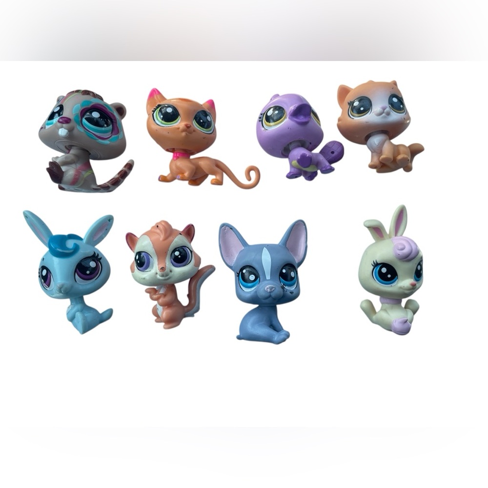 Share‎ LPS Littlest Pet Shop Beaver Bunny Siberian Husky Dog Platypus Lot 8